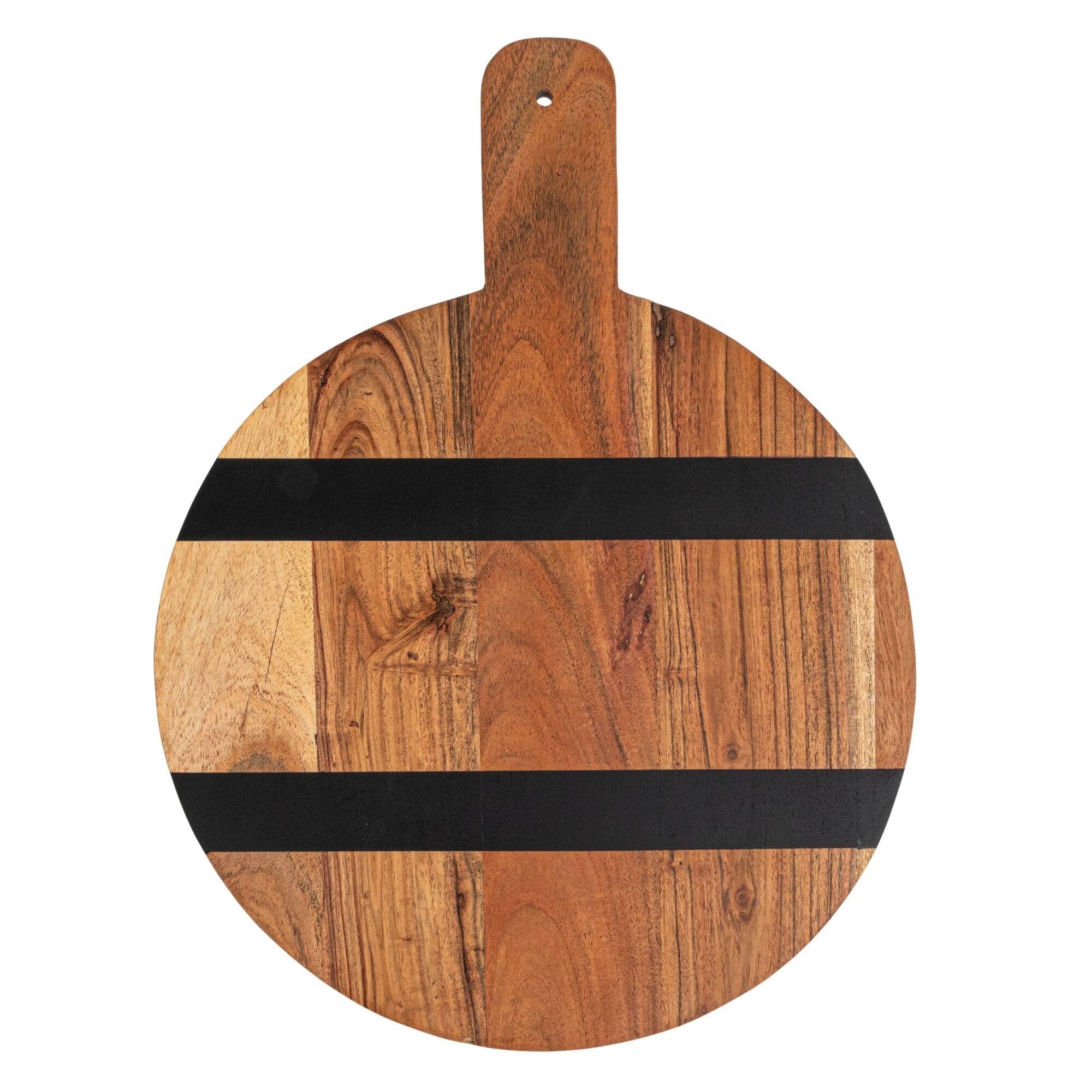 Hello Honey® 20" Round Mango Wood Cheese & Cutting Board with Handle